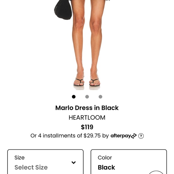 Heartloom Marlo dress black eyelet ruffle - Picture 7 of 10